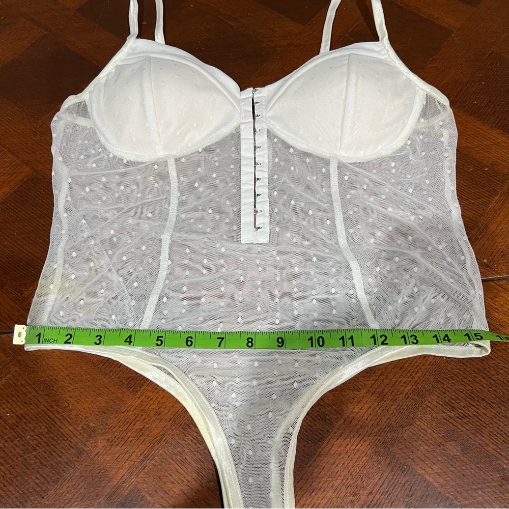 Bozzolo Cream Sheer Bodysuit - Picture 14 of 16